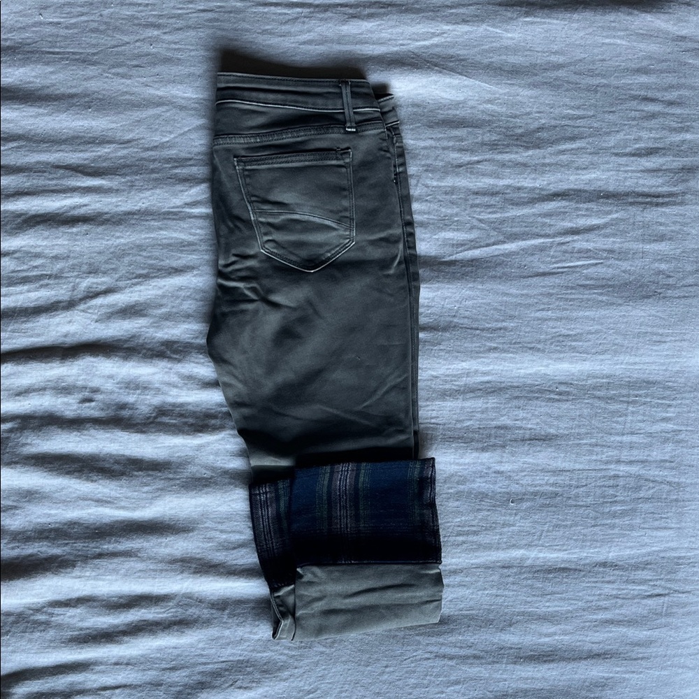 Driftwood Sundance Gray Colette Cropped Pants with Plaid Cuffs